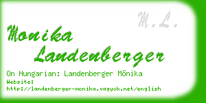 monika landenberger business card
